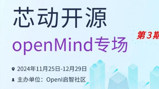 “芯動開源”- openMind專場第三期